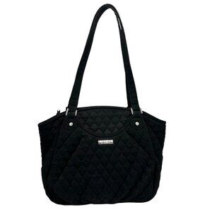 Vera Bradley Black Quilted Cotton Tote Bag